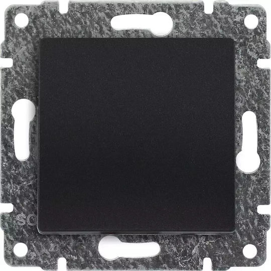 KOS Recessed Wall Switch Lighting One-Way without Frame Gray