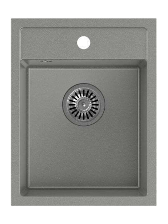Quadron Drop-In Spüle aus Verbundgranulat B39xT50cm Gray