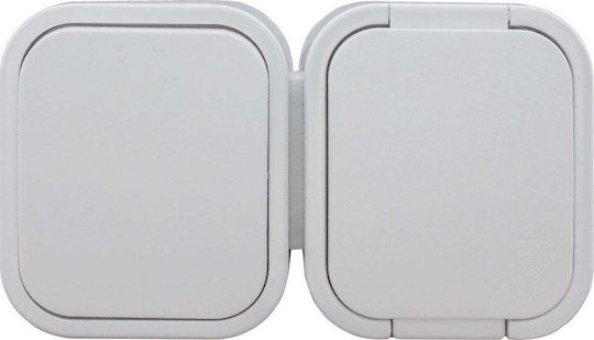 Abex Waterproof Wall Switch Lighting One-Way White