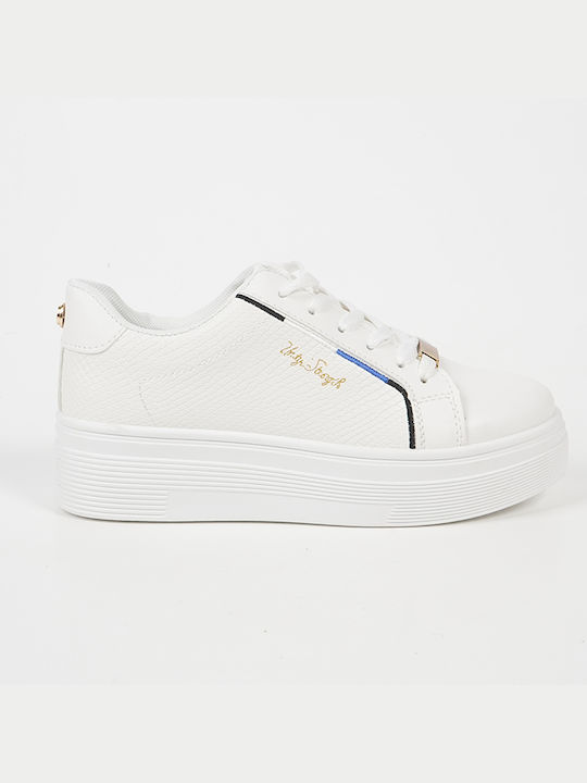 Piazza Shoes Damen Sneakers Weiß