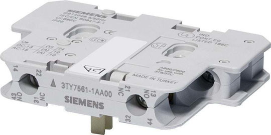 Siemens Βοηθητική Επαφή Βιομηχανικού Τύπου 3TY7561-1AA00
