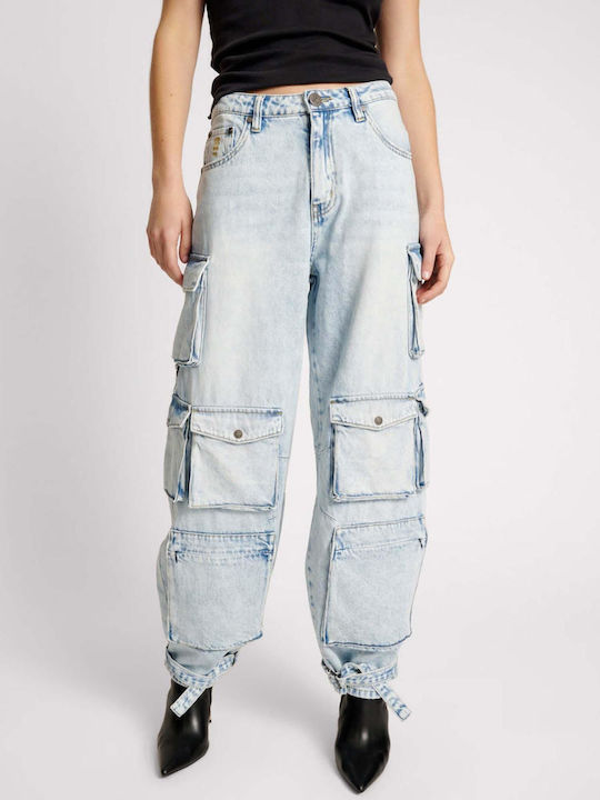 Ψηλόμεσο Γυναικείο Jean Παντελόνι Depeche Blue