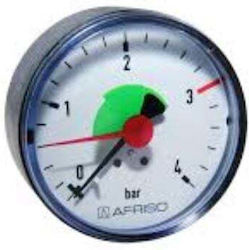Rf Heating Pressure Gauge 63 Ax = 63mm 0-4bar 1/2 "cl 2,5 63537
