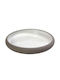 Espiel Sandy Plate Shallow Ceramic White with Diameter 20.3cm