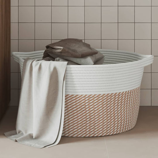 vidaXL Storage Basket Fabric Brown 40x40x25cm 1pcs