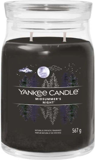 Yankee Candle Aromatisches Kerze Signature in Gefäß mit Parfüm Mittsommernacht 567gr
