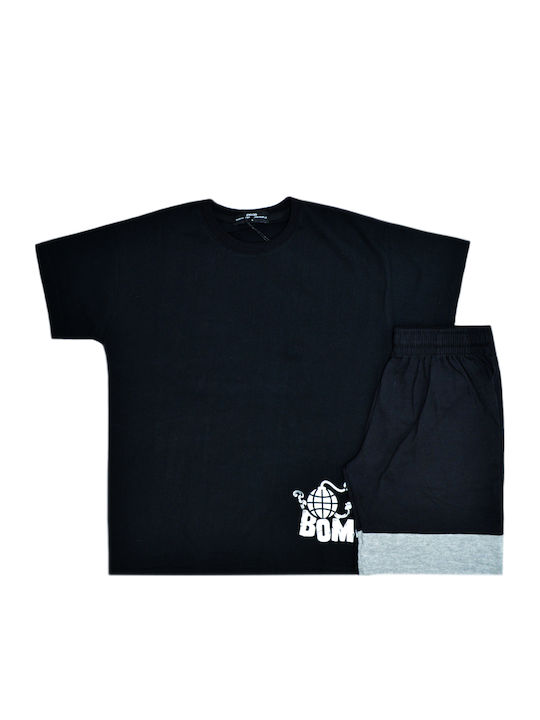 Set pentru copii cu șorturi Vară 2buc Negru/gri Bomb