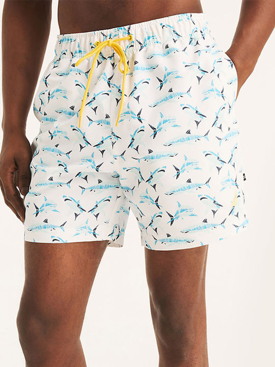 Nautica Men's Swimwear Shorts White Camo