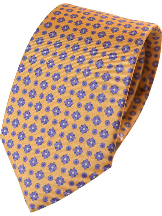 E-Ties Men's Tie Silk Printed in Purple Color