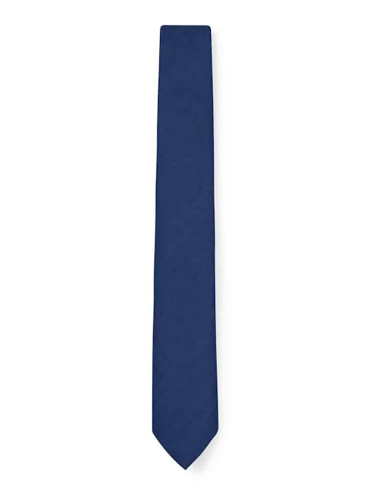 Hugo Boss Ανδρική Γραβάτα Μεταξωτή σε Μπλε Χρώμα