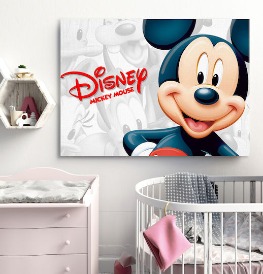 Παιδικός Πίνακας Mickey σε Καμβά 45x65εκ.
