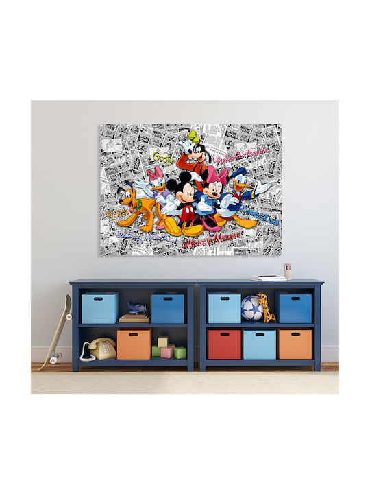 Kids Canvas Wall Painting Mickey & Friends 45x65cm