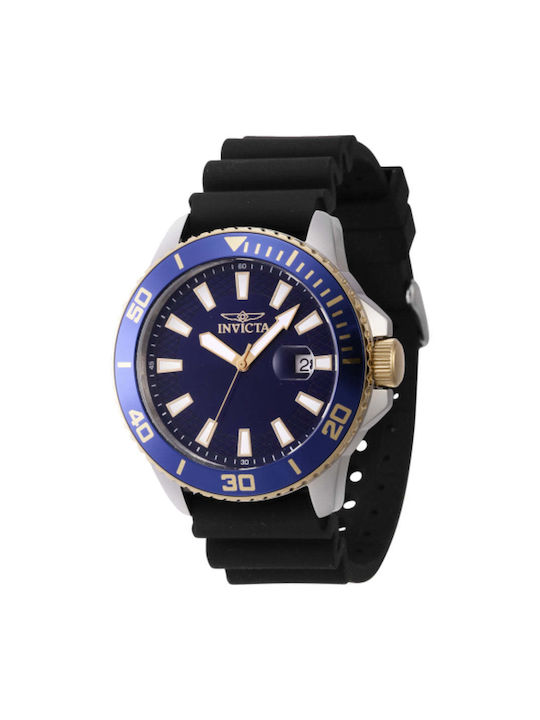 Invicta Watch Battery with Black Rubber Strap