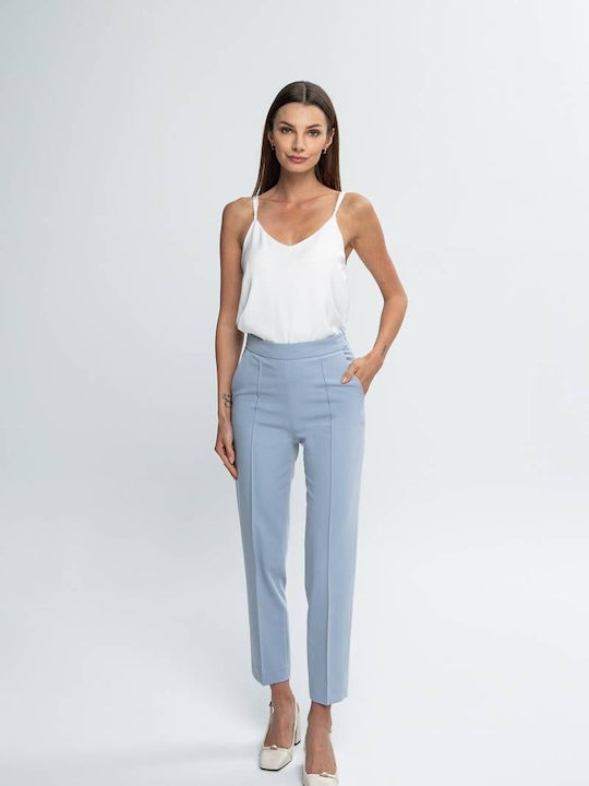 Mind Matter Damen Stoff Hose Blue