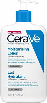 CeraVe Moisturising Ενυδατική Lotion Σώματος με Υαλουρονικό Οξύ για Ξηρές Επιδερμίδες 473ml