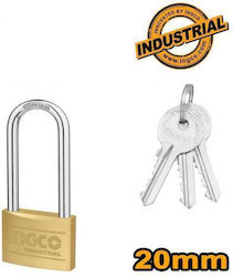 Ingco Padlock Lengthened with Key 20mm 1pcs