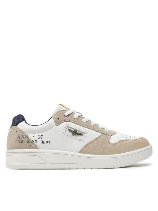 Aeronautica Militare Ανδρικά Sneakers White / Beige