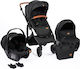 FreeOn Comfort Бебешка количка 3 в 1 Черен 12.5кг