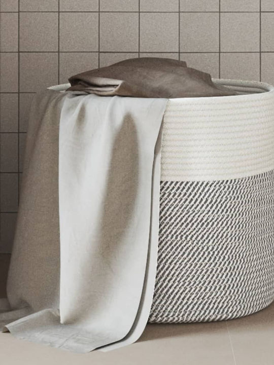 vidaXL Storage Basket Fabric Gray 40x40x35cm 1pcs