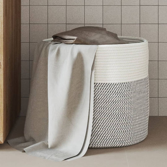 vidaXL Καλάθι Αποθήκευσης Υφασμάτινο Γκρι 40x40x35cm