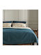 Aigaion Decke Pique Einzel 170x240cm Ocean