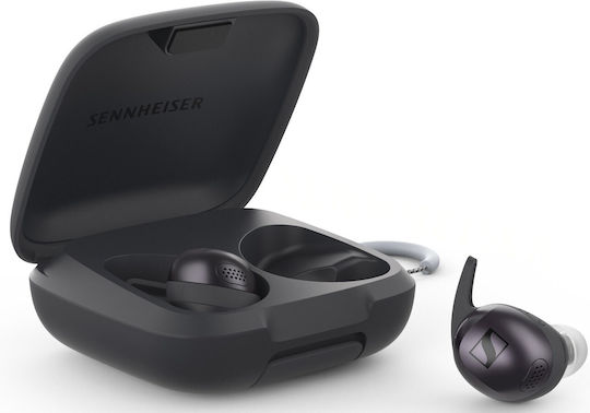 Sennheiser Momentum Sport In-ear Bluetooth Handsfree Ακουστικά με Αντοχή στον Ιδρώτα και Θήκη Φόρτισης Black