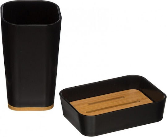 5Five Set Accesorii Baie Plastic Negru