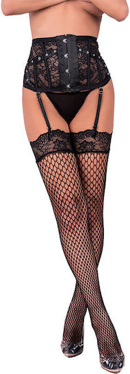 Livco Corsetti Mode Strumpfgürtel + Strümpfe Schwarz