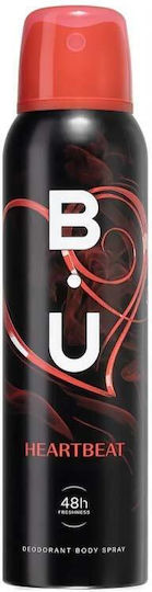 B.u Heartbeat Deodorant Spray 48h Freshness 150ml