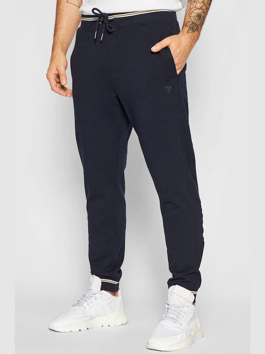 Guess Pantaloni pentru bărbați Elastice Bleumarin