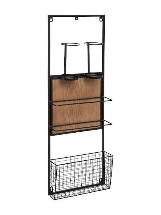 Atmosphera Free Standing Metallic Gray Bottle Holder Atmosphera Free Standing Metallic Gray Bottle Holder