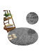 Strado Carpets Covor Rotund Shaggy Gri deschis