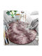 Strado Carpets Rug Round Shaggy Pink