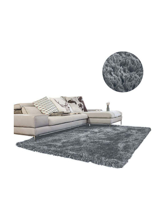 Strado Carpets Teppich Rechteckig Zottelig Grey