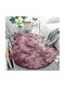 Strado Carpets Rug Round Shaggy Red