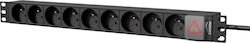 Caymon PSR109FS/B Πολύπριζο Rack