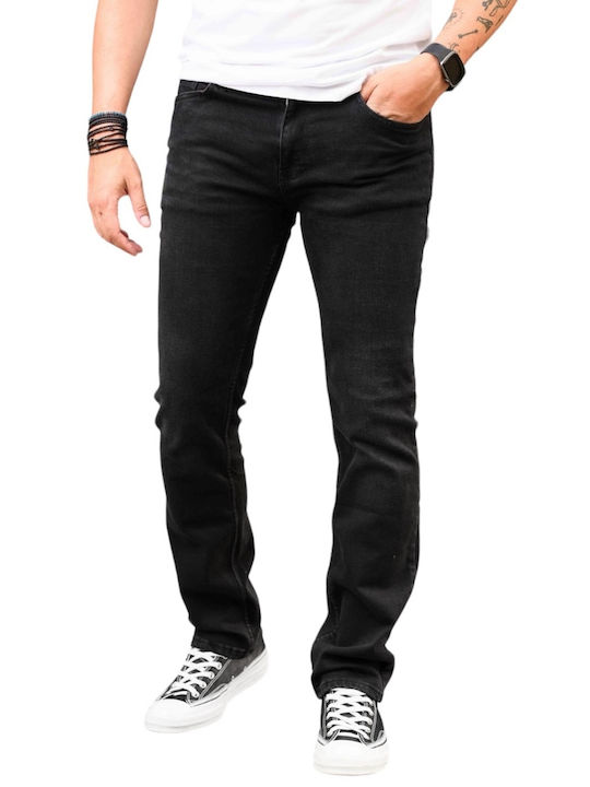 Life Style Butiken Herren Jeanshose in Loose Fit BLACK