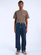 Omar Men's Jeans Pants with Loose Baggy Fit Dark Retro