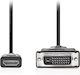 Nedis Cable DVI-D male - HDMI male 3m Μαύρο (CCGL34800BK30)