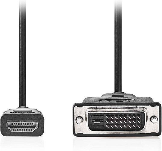 Nedis Cable DVI-D male - HDMI male 3m Μαύρο (CCGL34800BK30)