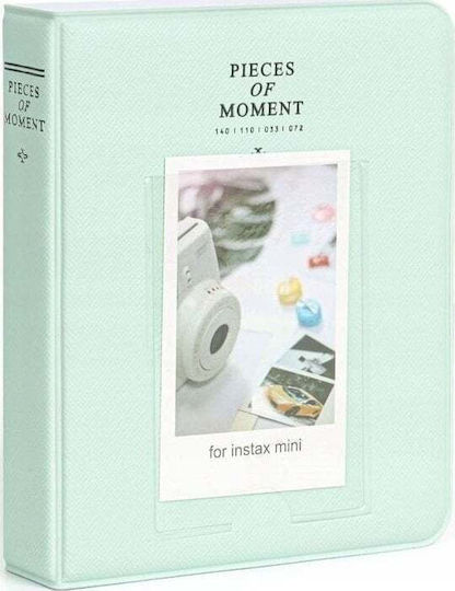 Loveinstant 64 Pcs Photo Album Fujifilm Instax Mini 12 11 40 9 8 7s Evo Liplay Link 2 Se Pastel Green