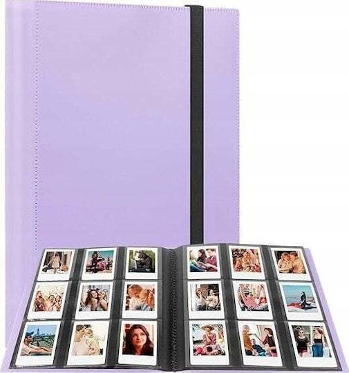Loveinstant Album На снимки 360 Zdjęć До Fujifilm Instax Mini Xiaomi Polaroid Canon Hp Kodak Fioletowy