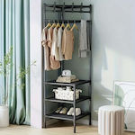 Floor Garment Rack made of Metal Black