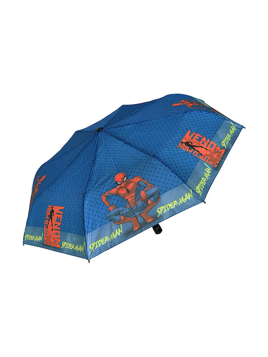 Gift-Me Kinder Regenschirm Faltbar Blau mit Durchmesser 92cm.
