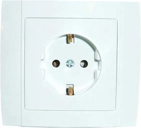 Πρίζα Τοίχου Εντοιχιζόμενη Λευκό Songrui Wall Switch
