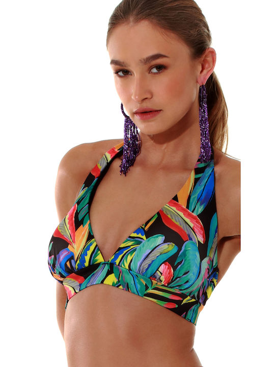 Bluepoint Padded Triangle Bikini Top Multicolour