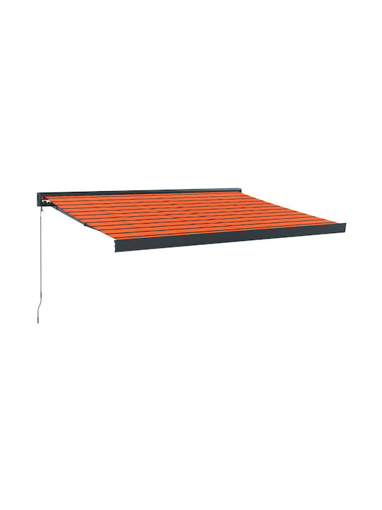 vidaXL Zelt Terrasse mit LEDs Orange 3.5x2.5m