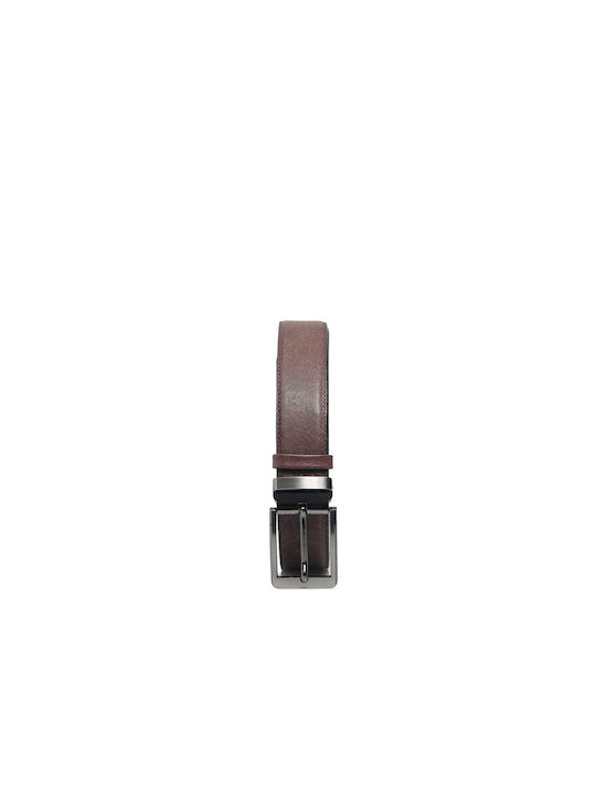 Kricket Men's Knitted Leather Belt Brown