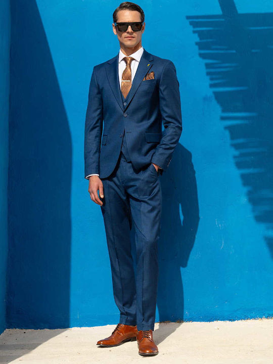 Vittorio Artist Men's Suit Blue