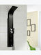 Inter Ceramic Hydro Massage Column 150cm Black